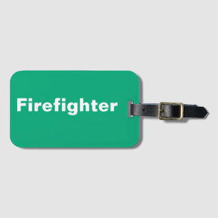 Para Maletas Etiqueta de equipaje del bombero