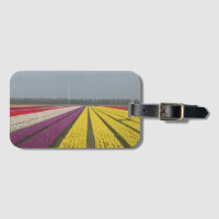 Etiqueta de equipaje del campo Holland Tulips