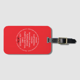 Para Maletas Etiqueta de equipaje del Canal de Panamá