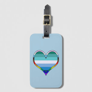 Para Maletas Etiqueta de equipaje del corazón del orgullo gay