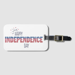 Para Maletas Etiqueta de equipaje del Día de la Independencia d