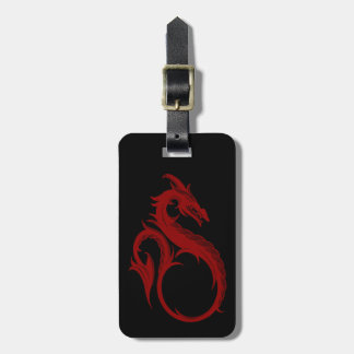 Para Maletas Etiqueta de equipaje del Dragón Rojo personalizado