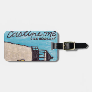 Para Maletas Etiqueta de equipaje del faro de la cabeza de dado