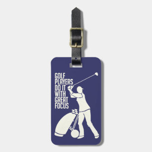 Para Maletas Etiqueta de equipaje del jugador de golf