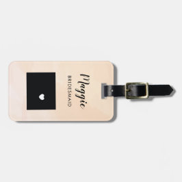 Para Maletas Etiqueta de equipaje del mapa de Wyoming, bienveni