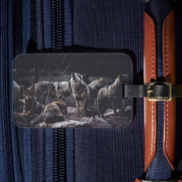 Para Maletas Etiqueta de equipaje del paquete Wolf