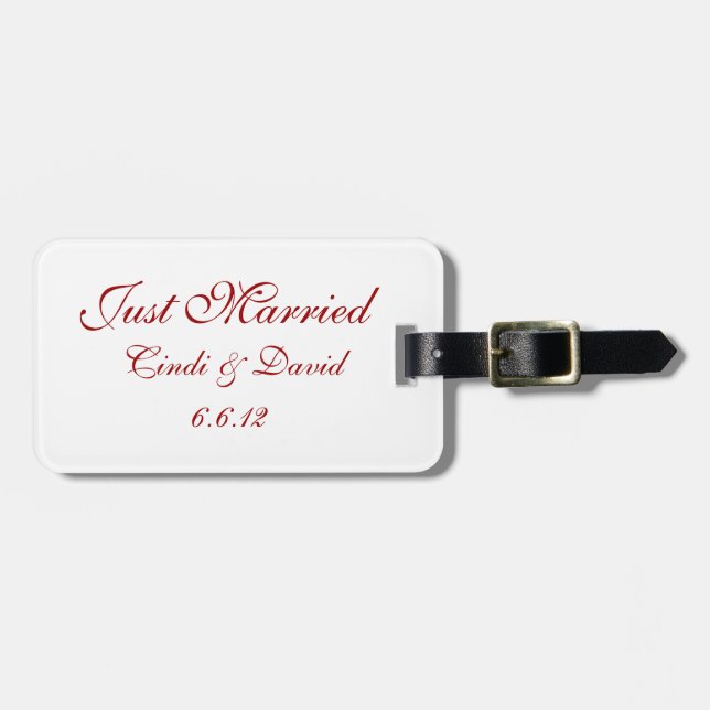 Para Maletas Etiqueta de equipaje del personalizado (Frente Horizontal)