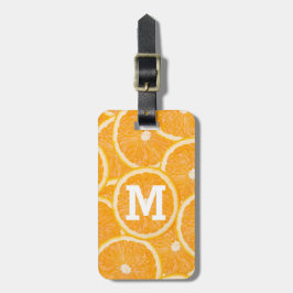 Para Maletas etiqueta de equipaje del personalizado de naranjas
