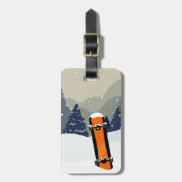 Para Maletas Etiqueta de equipaje del personalizado de Snowboar