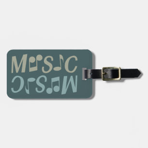 Para Maletas etiqueta de equipaje del personalizado MUSICAL