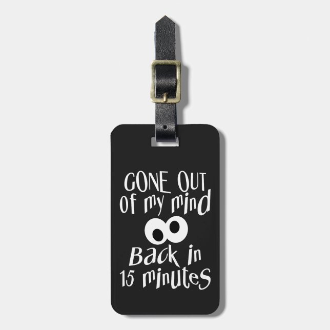 Para Maletas Etiqueta de equipaje del personalizado "Se me fue  (Frente Vertical)