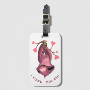 Para Maletas Etiqueta de equipaje divertida sonrisa de eslogan 