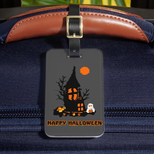 Para Maletas Etiqueta de equipaje Feliz Halloween (Anverso In situ 2)