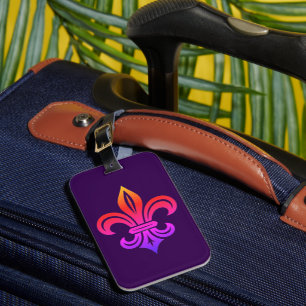 Para Maletas Etiqueta de equipaje "Fleur-de-lis estilizada"