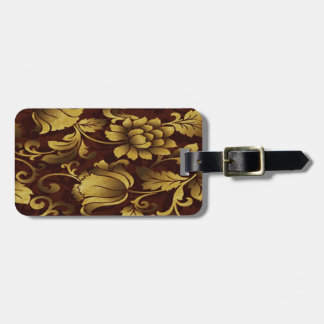 Para Maletas Etiqueta de equipaje floral elegante de personaliz