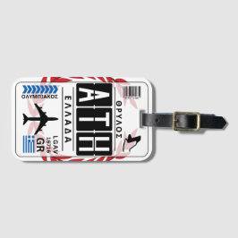 Para Maletas Etiqueta de equipaje griega Olympiacos