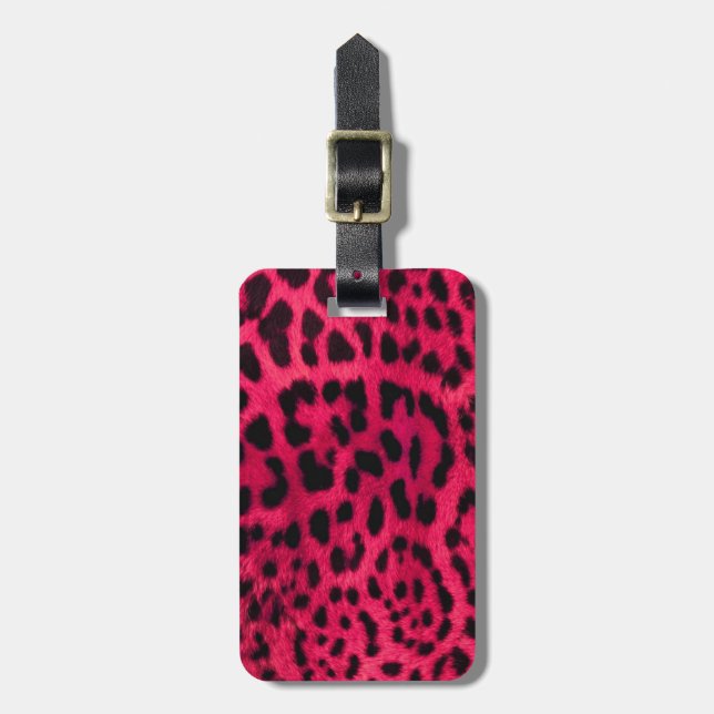 Para Maletas Etiqueta de equipaje/impresión de leopardo (Frente Vertical)