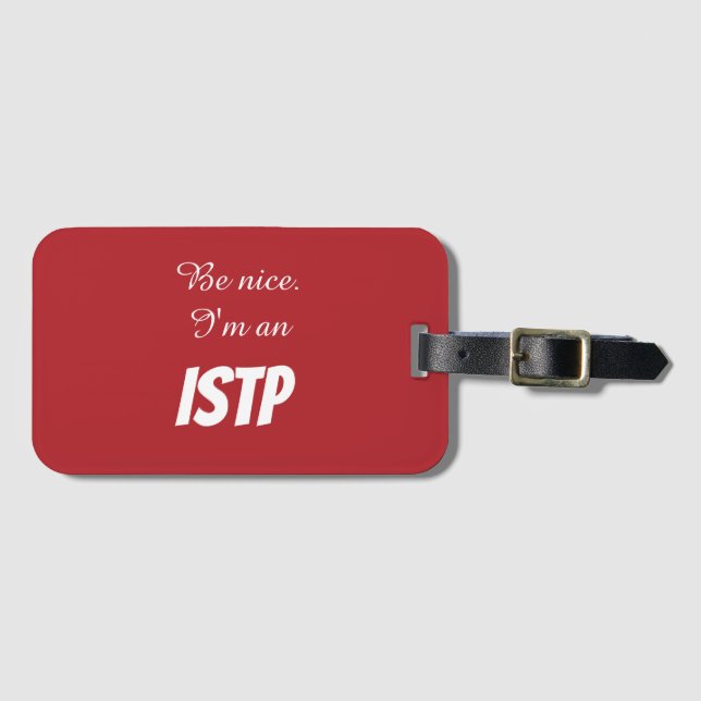 Para Maletas Etiqueta de equipaje ISTP (Anverso horizontal)