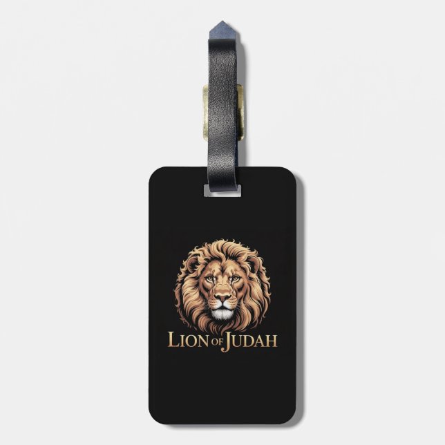 Para Maletas Etiqueta de equipaje León de Judá (Atrás Vertical)