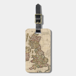 Para Maletas Etiqueta de equipaje - Mapa de época del Reino Uni