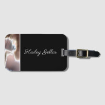 Etiqueta de equipaje minimalista