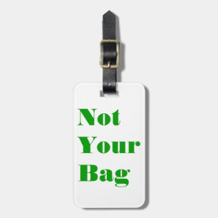 Para Maletas Etiqueta de Equipaje Minimalista "Bold Not Your Ba