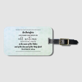 Para Maletas Etiqueta de equipaje misión verso biblia