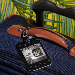 Para Maletas Etiqueta de equipaje negro de Schnauzer Pup de via