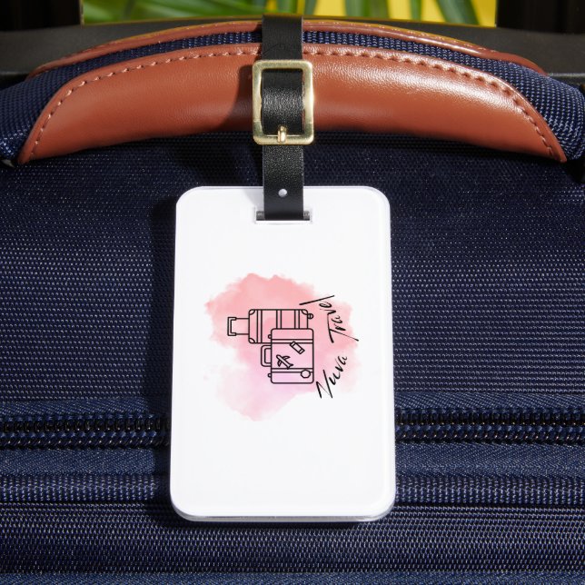 Para Maletas Etiqueta de equipaje Nuva Travel (Anverso In situ 2)