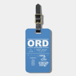 Para Maletas Etiqueta de equipaje ORD del Aeropuerto Internacio