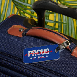 Para Maletas Etiqueta de equipaje patriótica orgullosa american