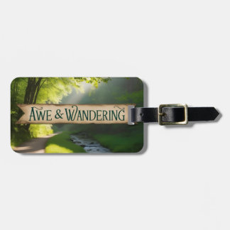 Para Maletas Etiqueta de equipaje personalizable Awe y Wanderin