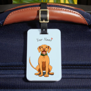 Para Maletas Etiqueta de equipaje personalizable de amor Vizsla