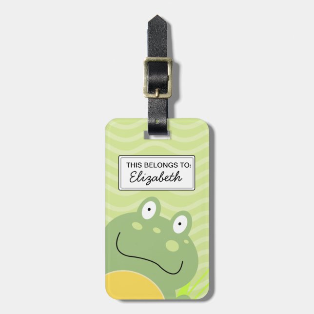Para Maletas Etiqueta de equipaje personalizable de Freddy la R (Frente Vertical)