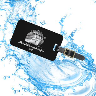 Para Maletas Etiqueta de equipaje personalizable negro Cruise K