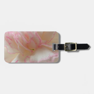 Para Maletas Etiqueta de equipaje personalizada con clavel rosa