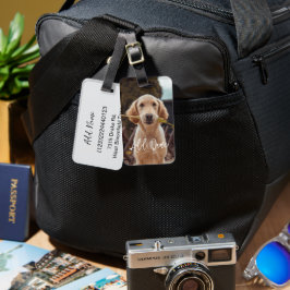 Para Maletas Etiqueta de equipaje personalizada con foto y text