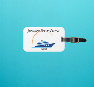 Para Maletas ETIQUETA DE EQUIPAJE PERSONALIZADA Crucero Familia