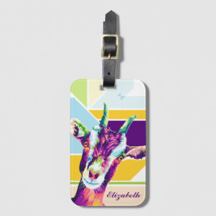 Para Maletas Etiqueta de equipaje personalizada de arte pop de 
