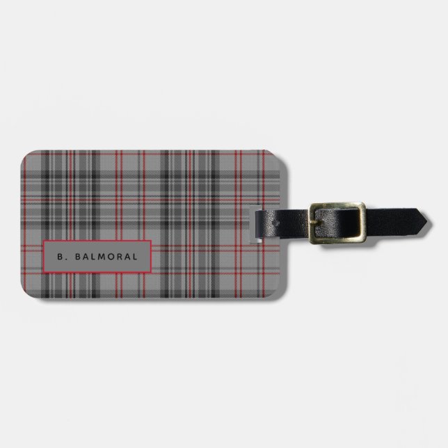 Para Maletas Etiqueta de equipaje personalizada de Balmoral Tar (Frente Horizontal)