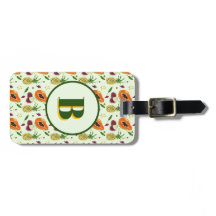 Etiqueta de equipaje personalizada de crema de fru