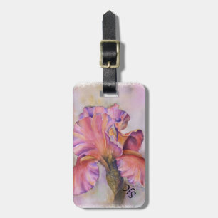 PARA MALETAS ETIQUETA DE EQUIPAJE PERSONALIZADA DE IRIS ROSA