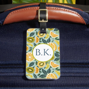 Para Maletas Etiqueta de Equipaje Personalizada de Limón Kiwi d