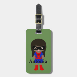 Para Maletas Etiqueta de equipaje personalizada de mini arañita