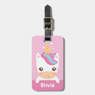 Para Maletas Etiqueta de equipaje personalizada de niñas unicor