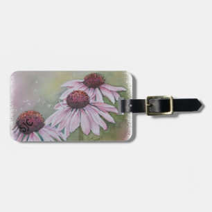 PARA MALETAS ETIQUETA DE EQUIPAJE PERSONALIZADA DE PINK DAISIES