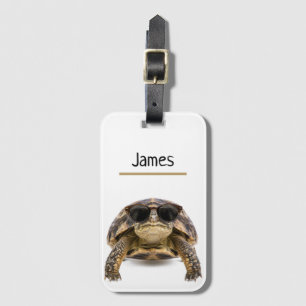 Para Maletas Etiqueta de Equipaje Personalizada de Tortuga Geni