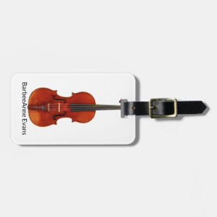 Para Maletas Etiqueta de equipaje personalizada de violín