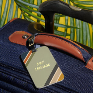 Para Maletas Etiqueta de equipaje personalizada moderna minimal