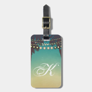 Para Maletas Etiqueta de equipaje personalizada Playa Palm Trep